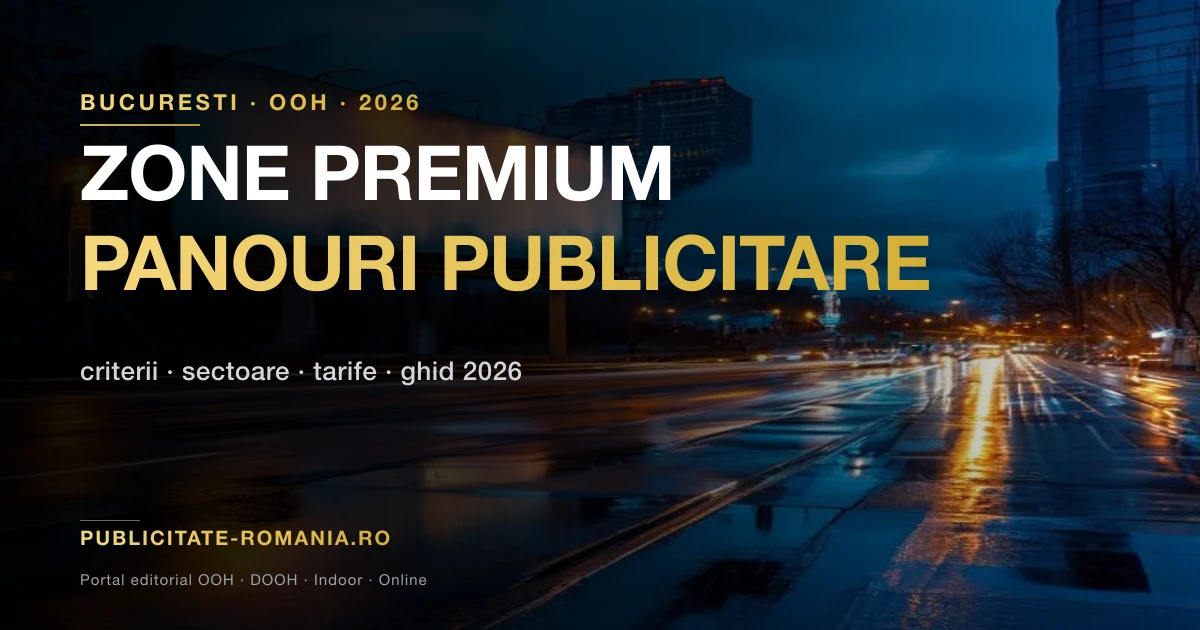 Cum alegi zona pentru un panou publicitar in Bucuresti - ghid 2026