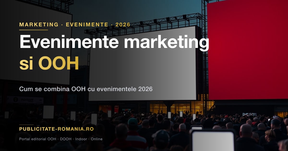 Evenimente marketing si OOH Romania 2026 — conferinte si targuri de specialitate