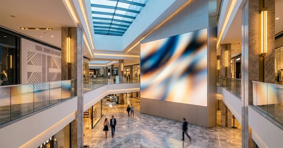 Publicitate indoor in mall - lightbox si ecrane digitale centru comercial