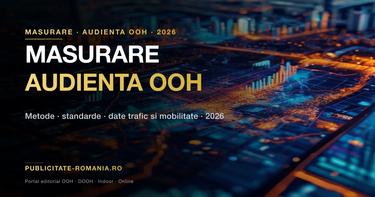 Date de audienta si harta de caldura trafic urban folosite la masurarea expunerii OOH