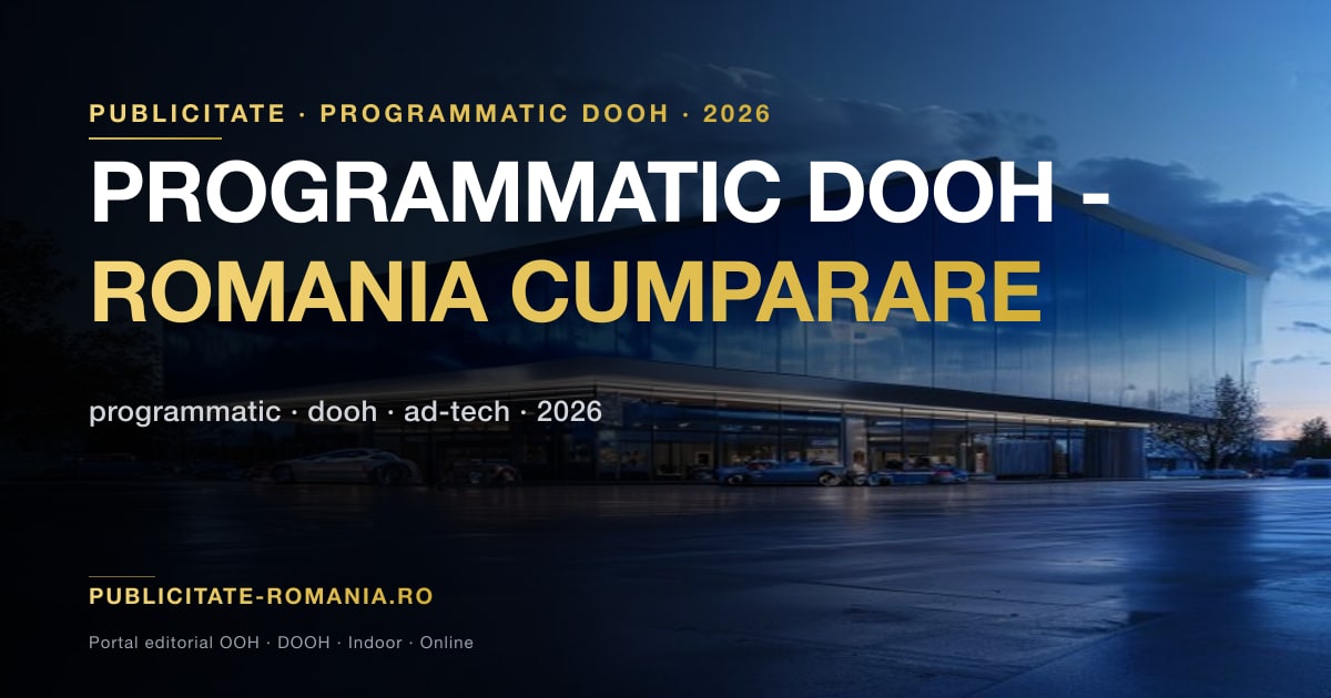 Programmatic DOOH Romania 2026 - cumparare spoturi automatizat